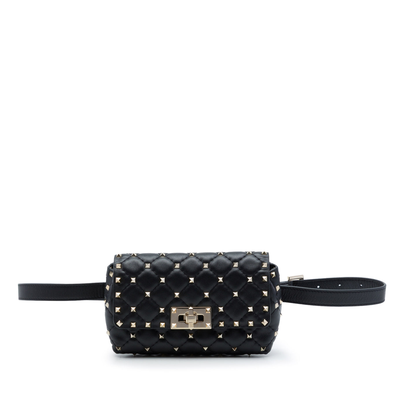 Lambskin Rockstud Spike Belt Bag - Image 1