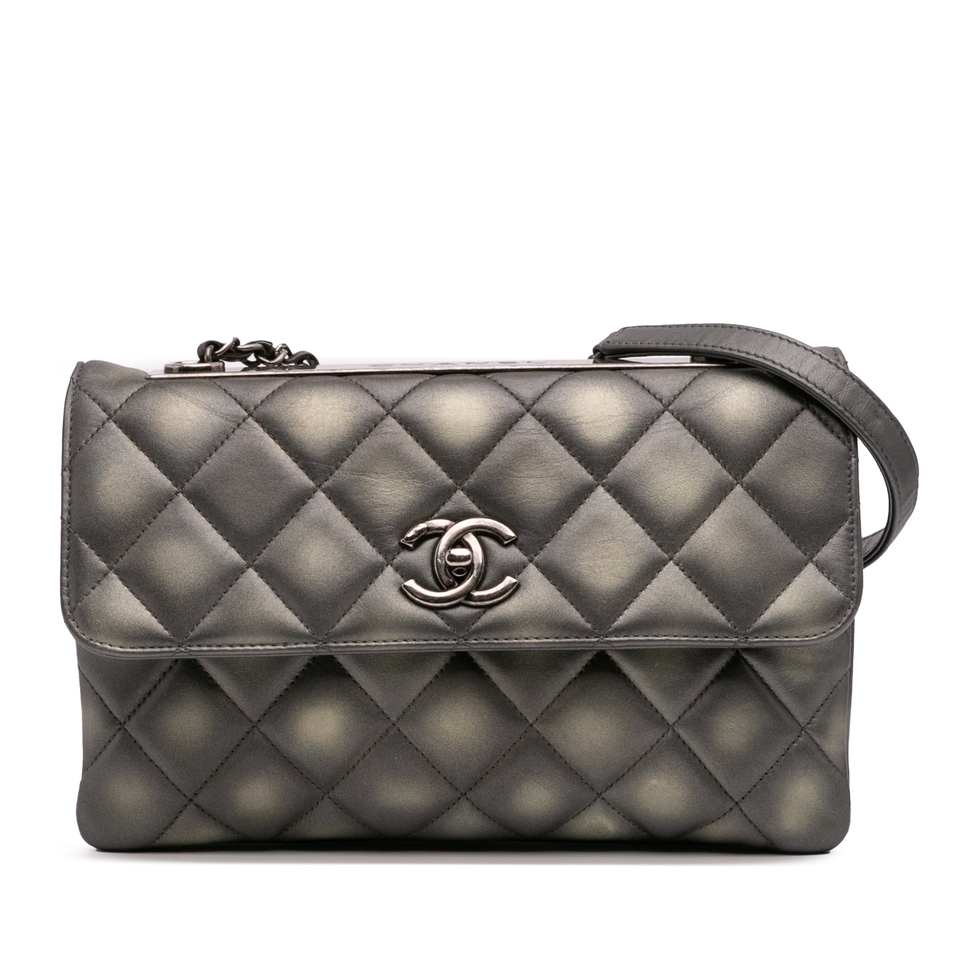 Quilted Metallic Lambskin Trendy CC Flap - Image 1