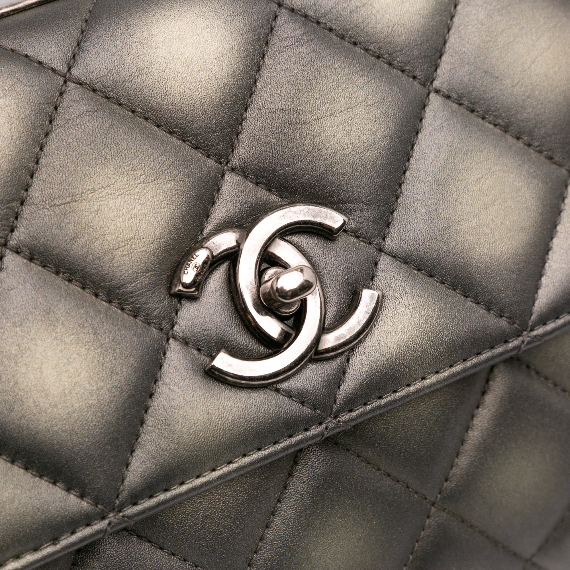Quilted Metallic Lambskin Trendy CC Flap - Image 10
