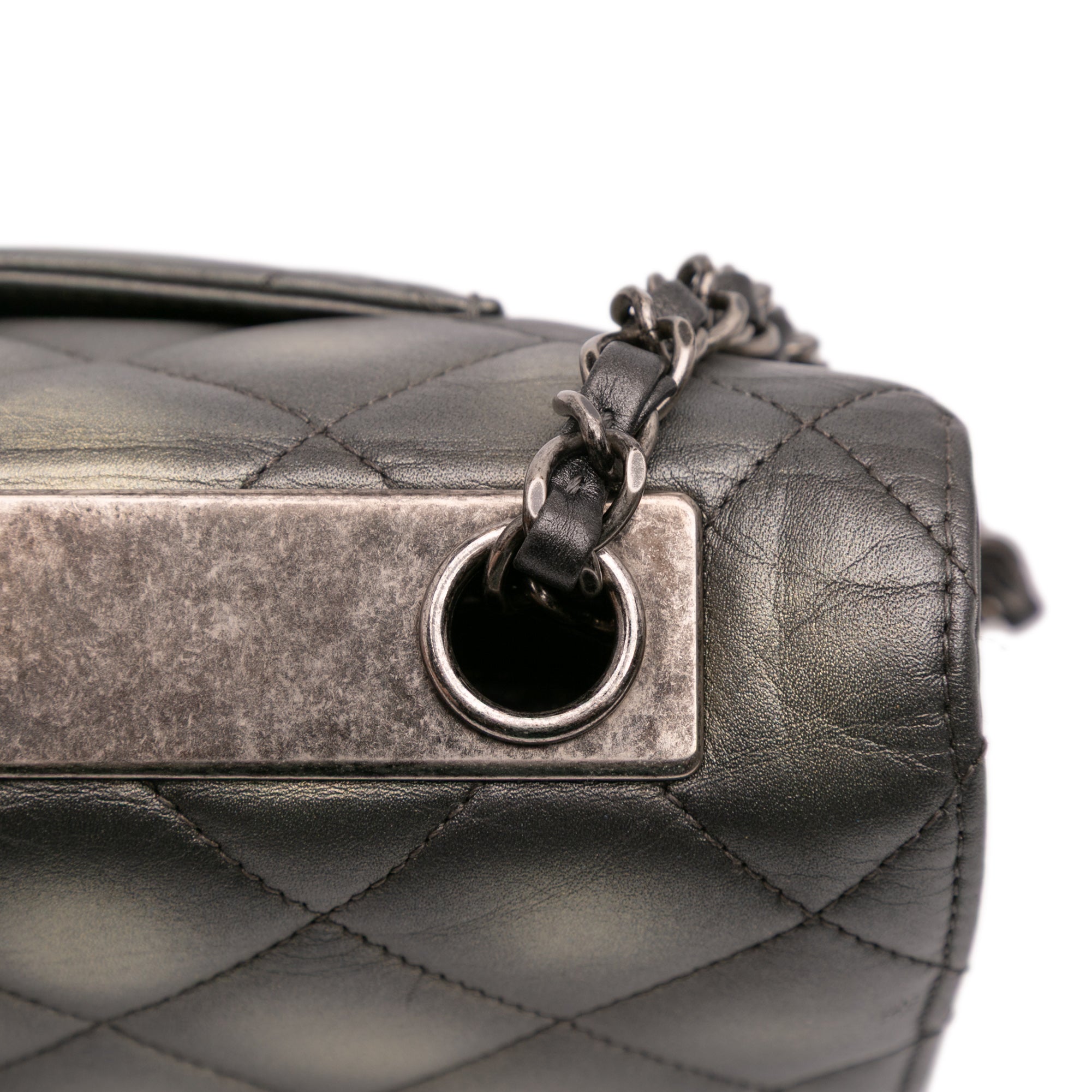 Quilted Metallic Lambskin Trendy CC Flap - Image 11