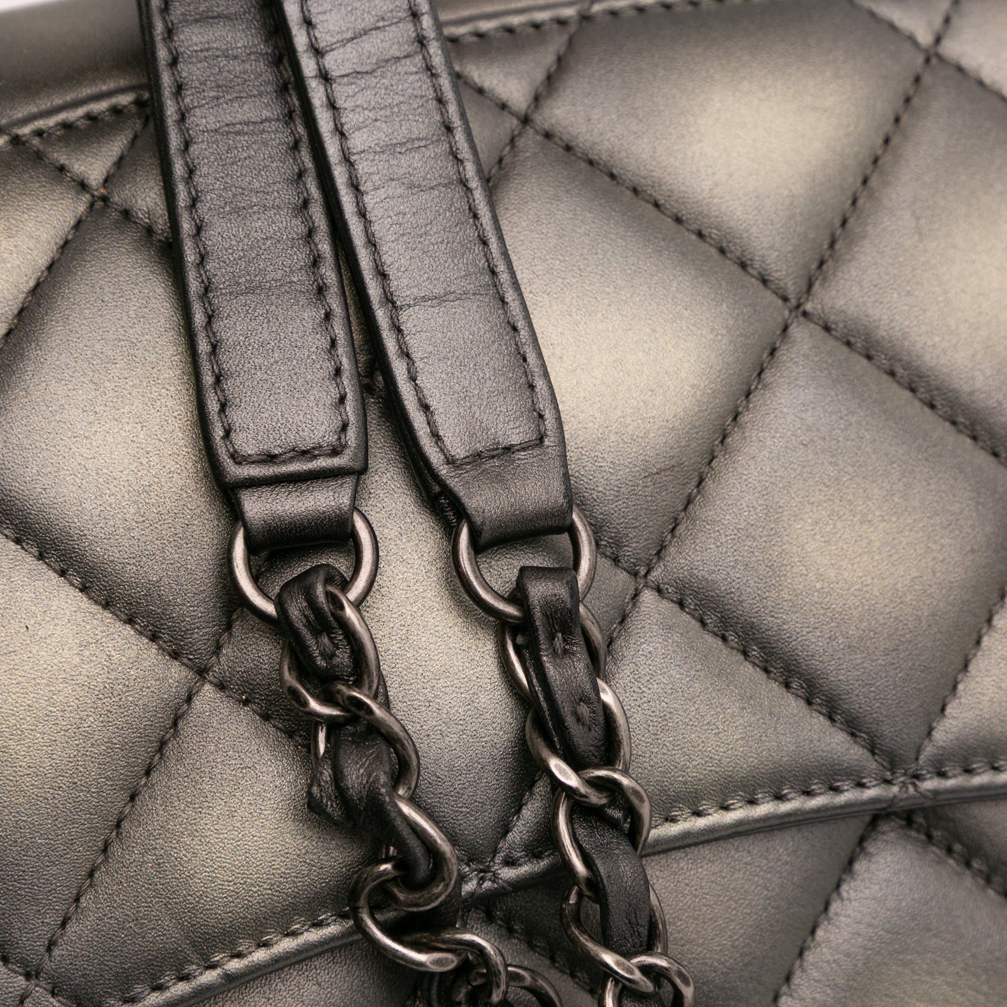 Quilted Metallic Lambskin Trendy CC Flap - Image 12