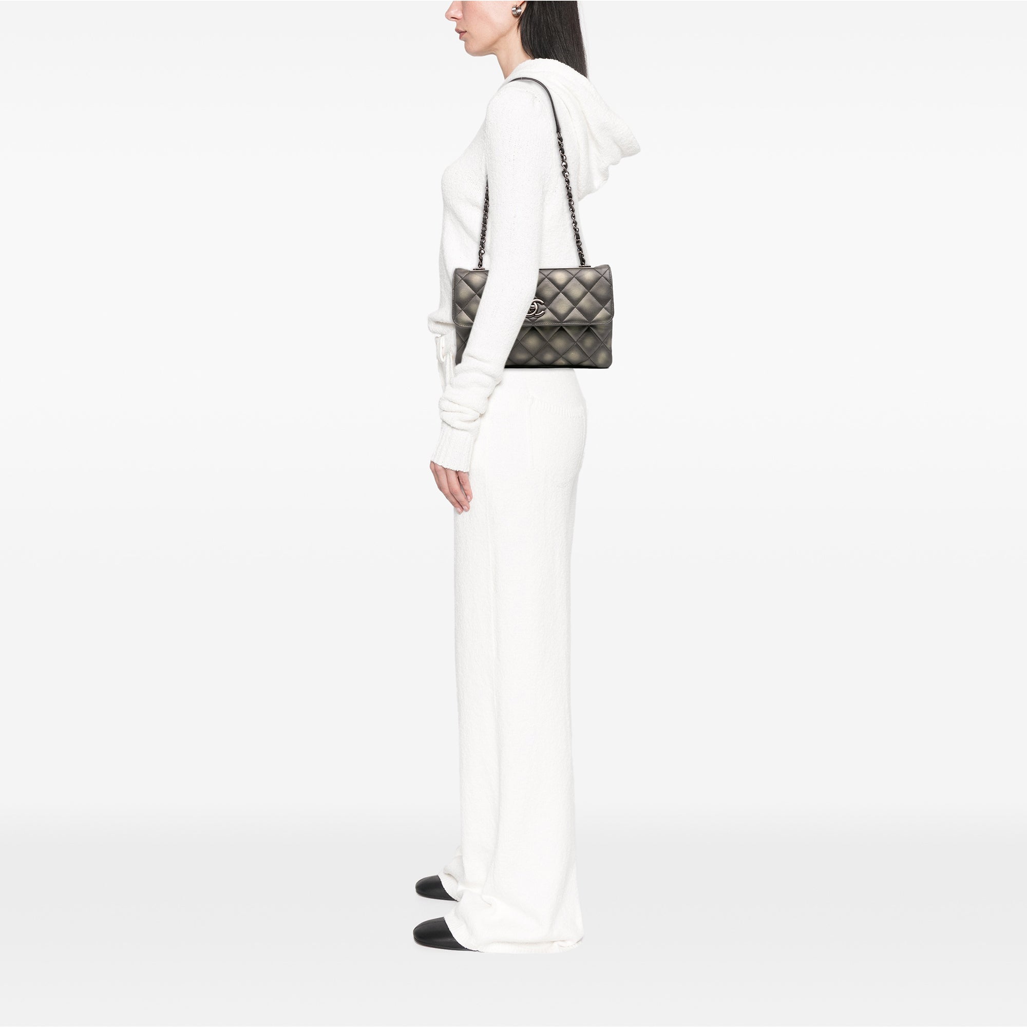 Quilted Metallic Lambskin Trendy CC Flap - Image 14