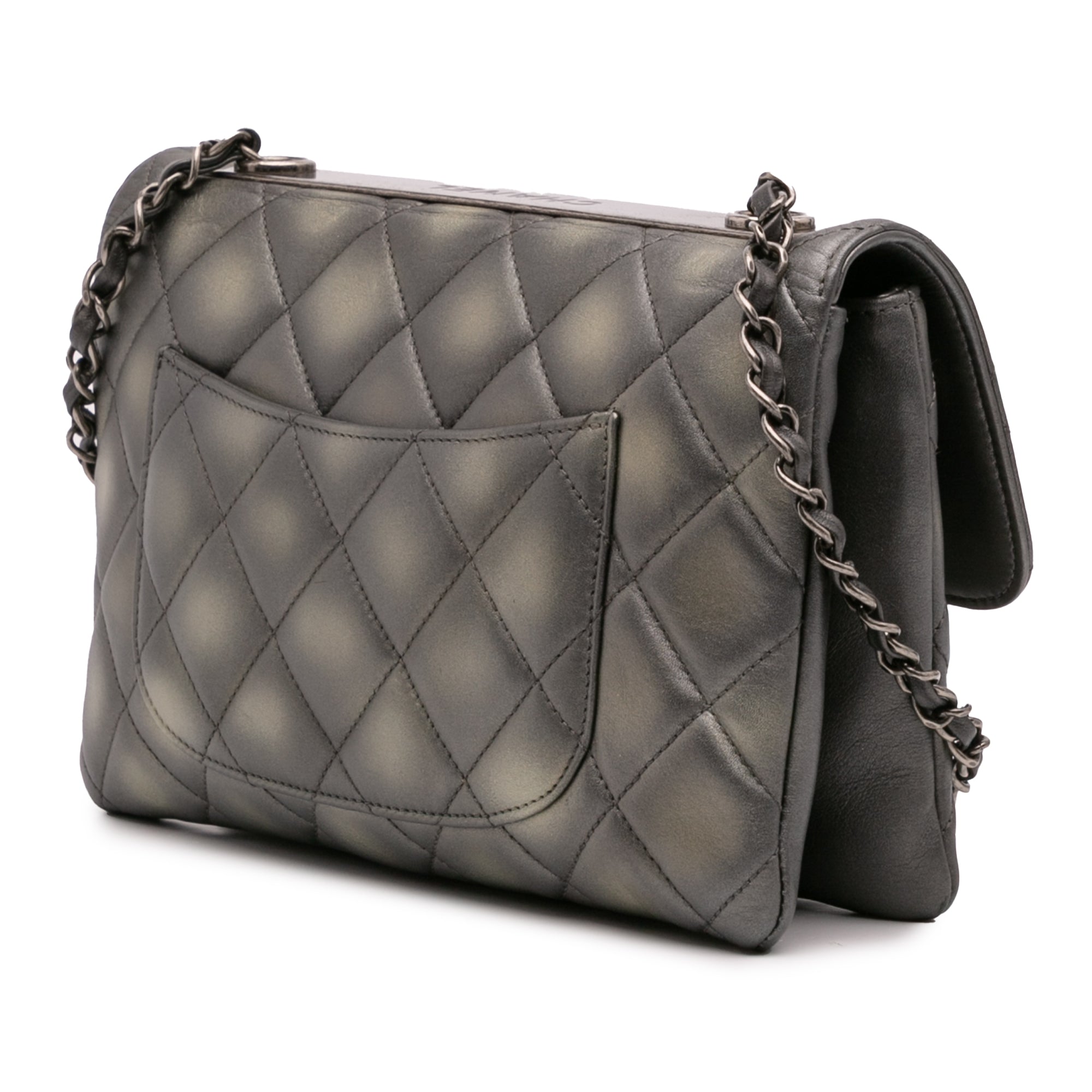 Quilted Metallic Lambskin Trendy CC Flap - Image 2