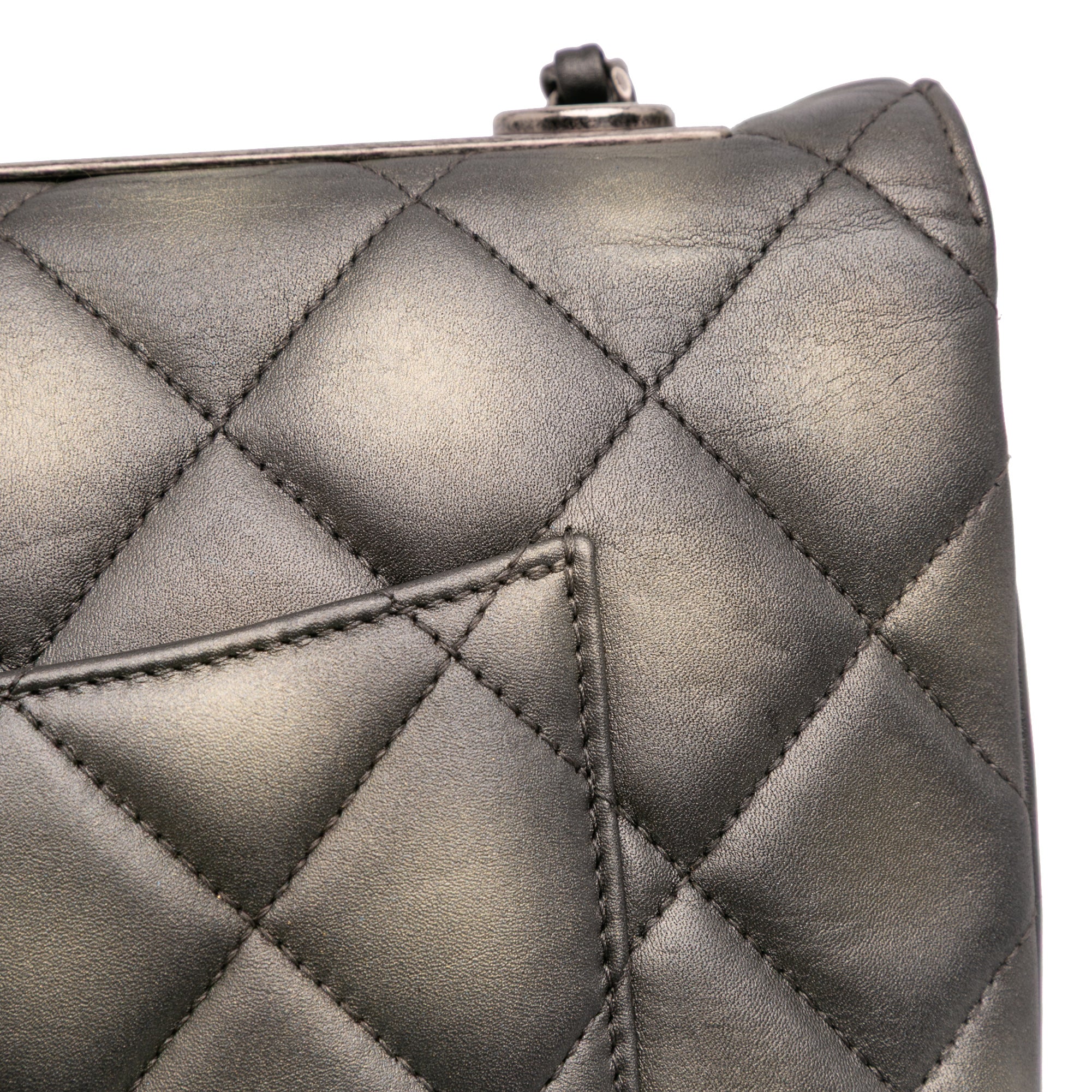 Quilted Metallic Lambskin Trendy CC Flap - Image 9