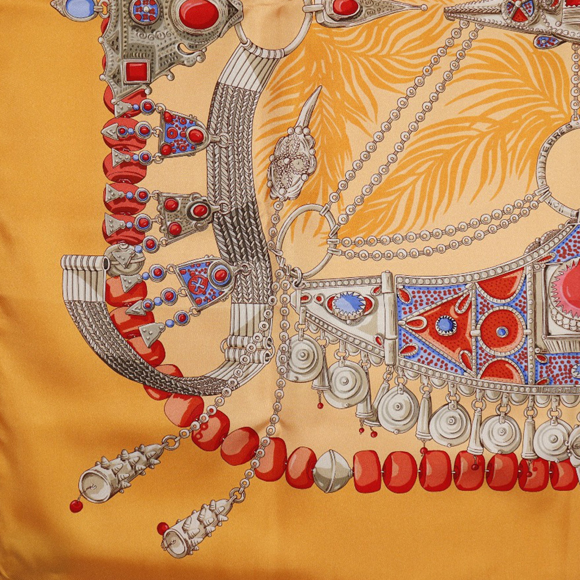 Terres Precieuses Silk Scarf 90 - Image 7
