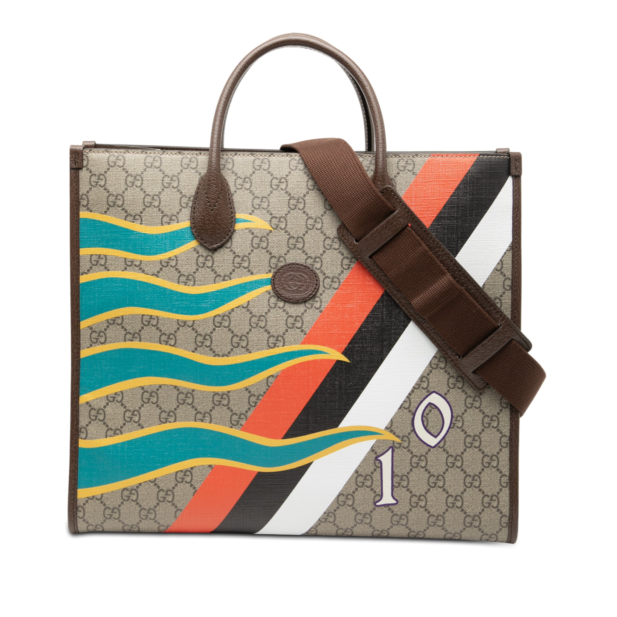Medium GG Supreme 100 Centum Anniversary Calfskin Retro Interlocking G Tote - Image 1