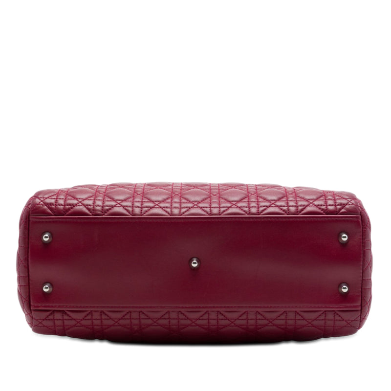 Large Lambskin Cannage Lady Dior Soft Shopping Tote - Image 3