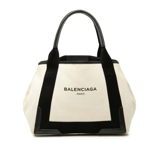Canvas Navy Cabas Tote S - Image 1