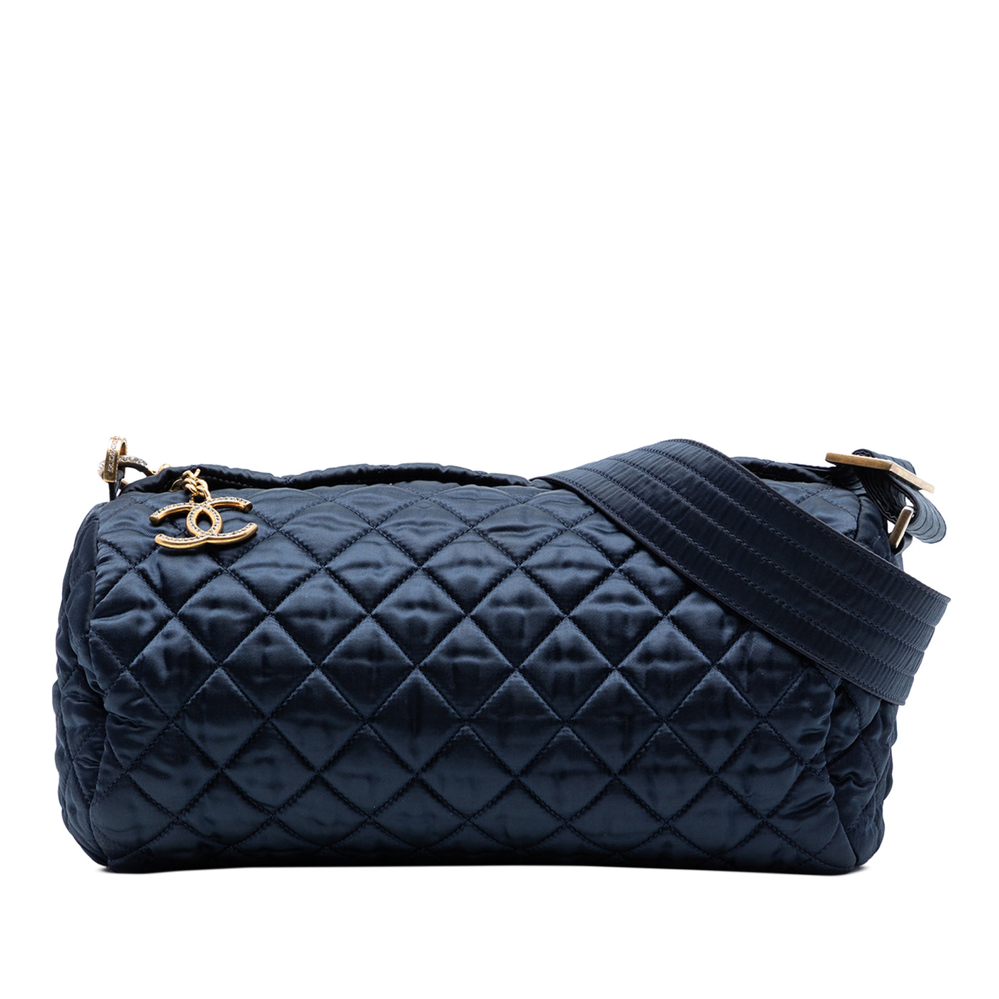 CC Quilted Nylon Crystal Barrel Crossbody - Image 1
