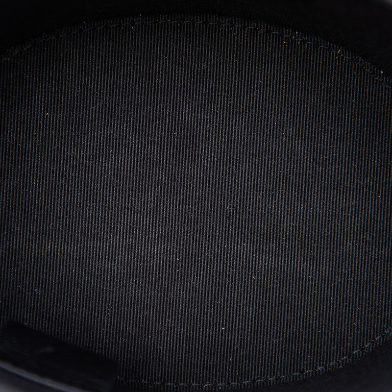 CC Quilted Lambskin Round Vanity Clutch With Chain - Image 4