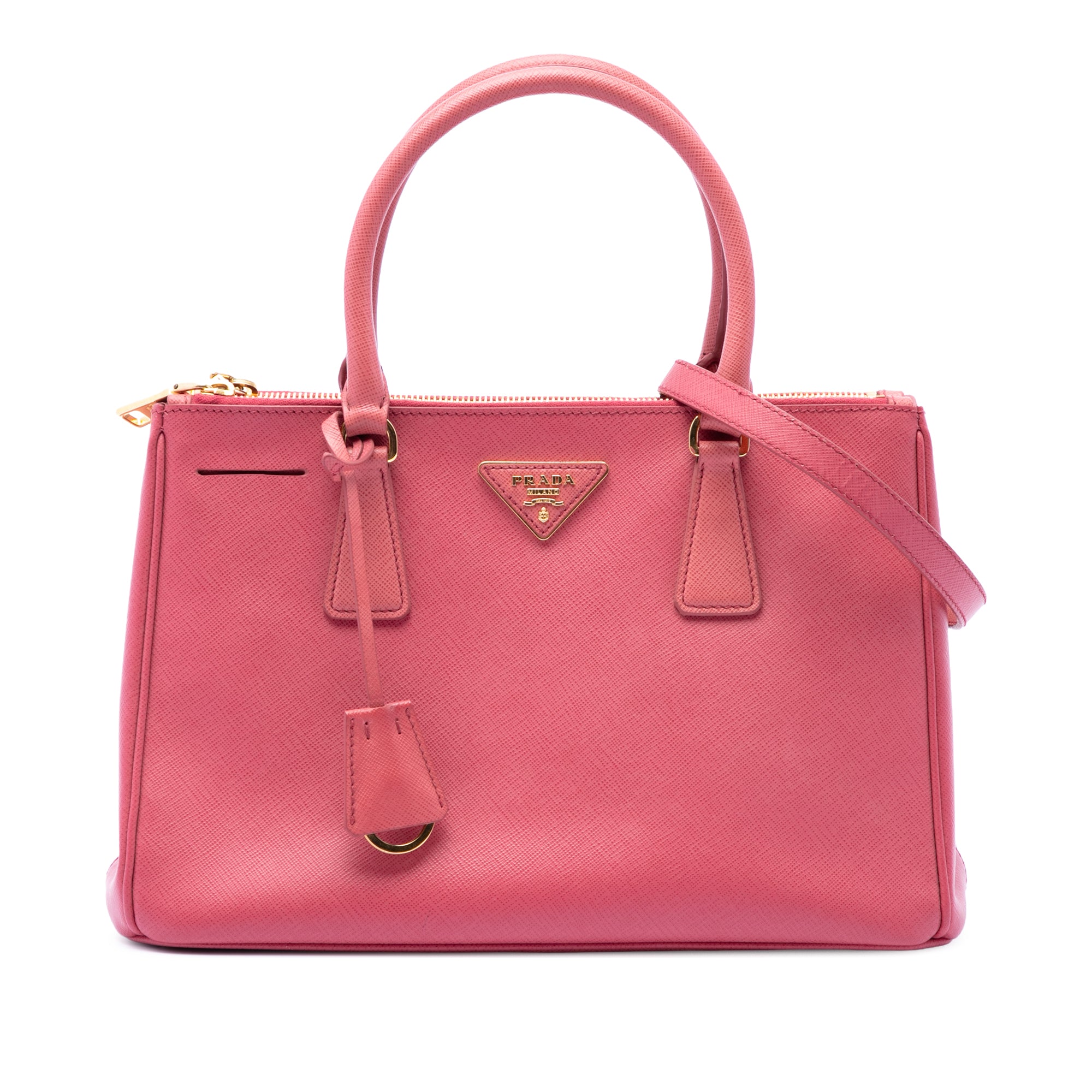 Medium Saffiano Lux Galleria Double Zip Tote - Image 1