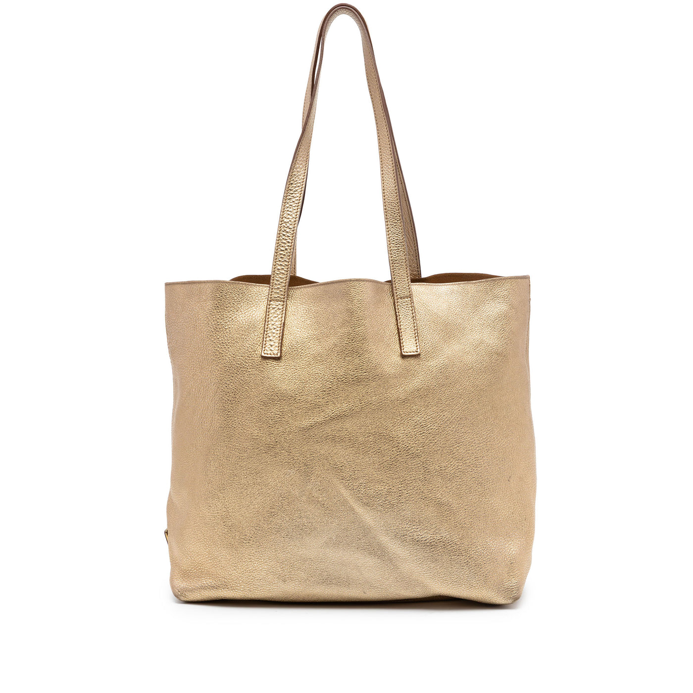 Metallic Vitello Daino Tote - Image 1