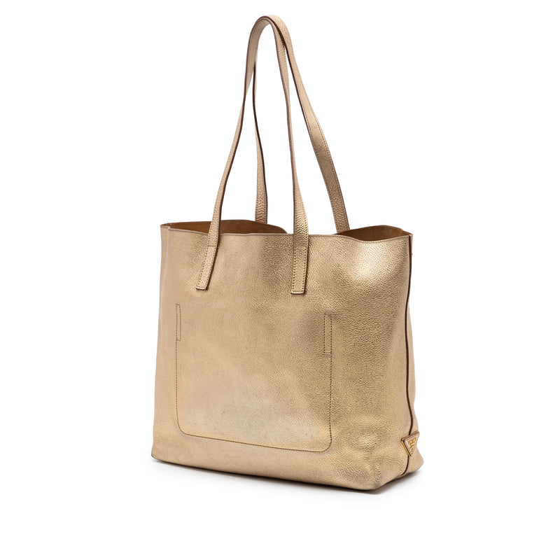 Metallic Vitello Daino Tote - Image 2