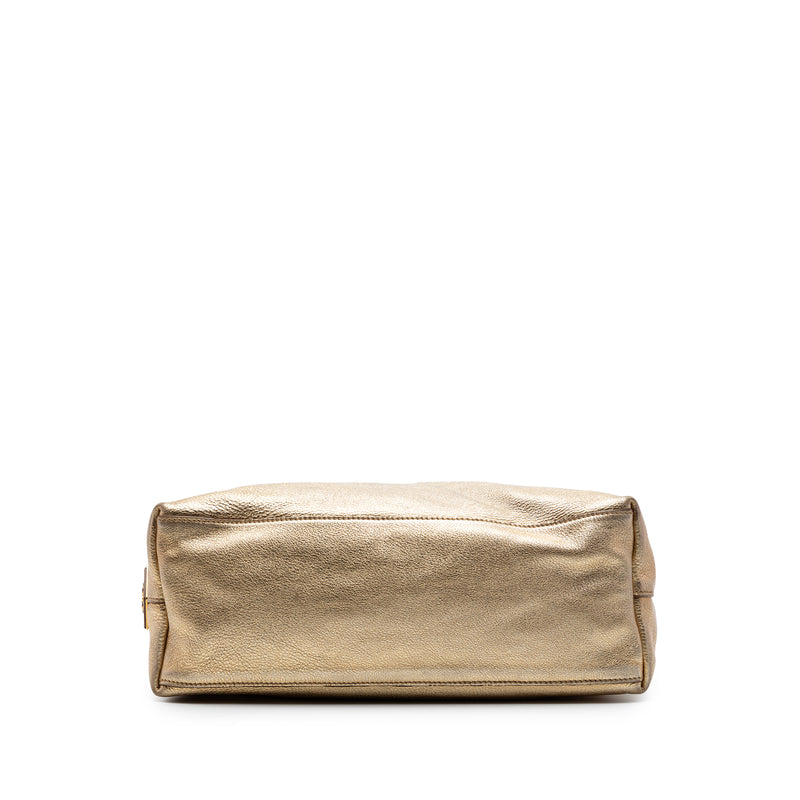 Metallic Vitello Daino Tote - Image 3