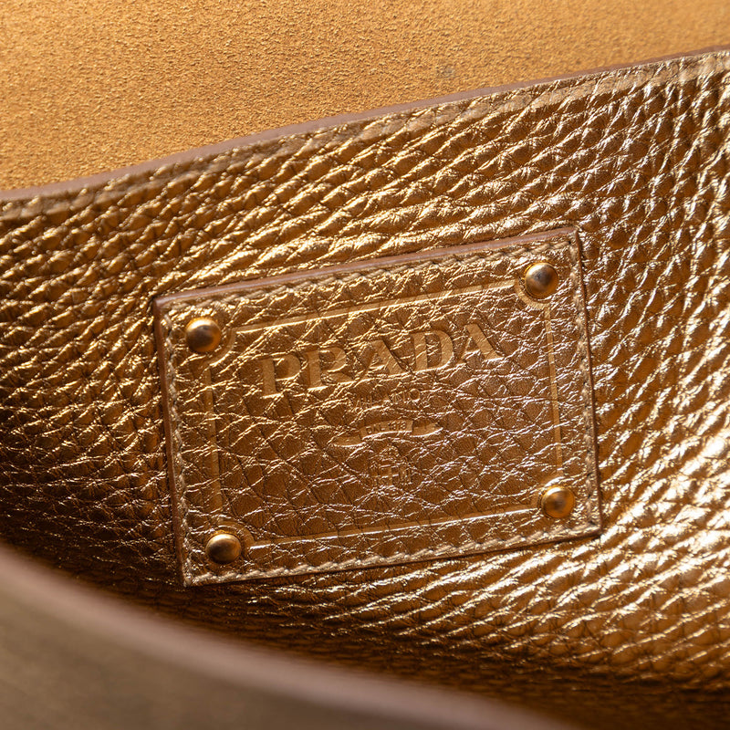 Metallic Vitello Daino Tote - Image 5
