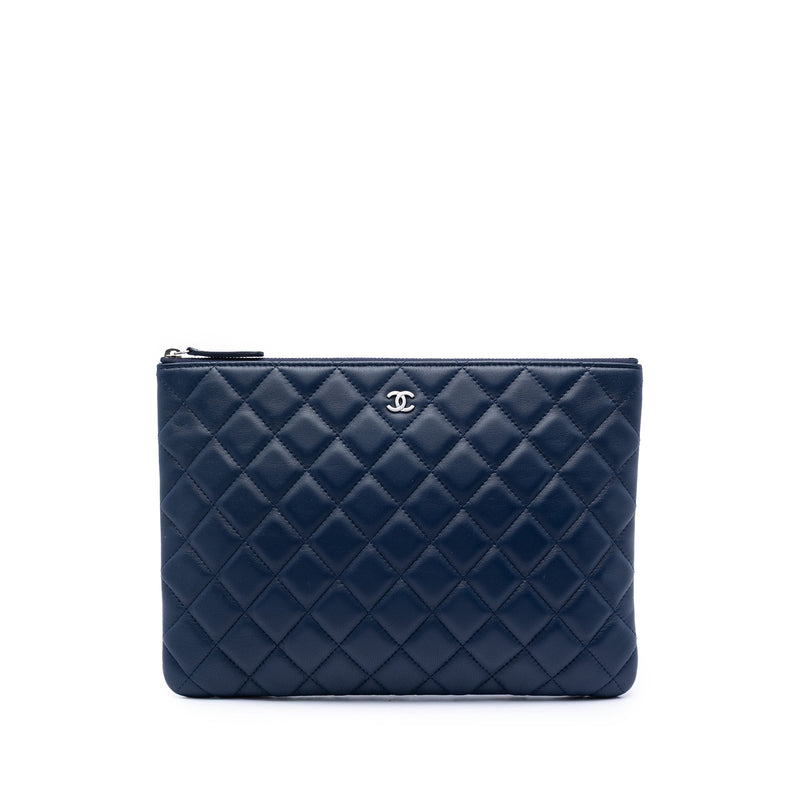Medium Quilted Lambskin O Case Clutch