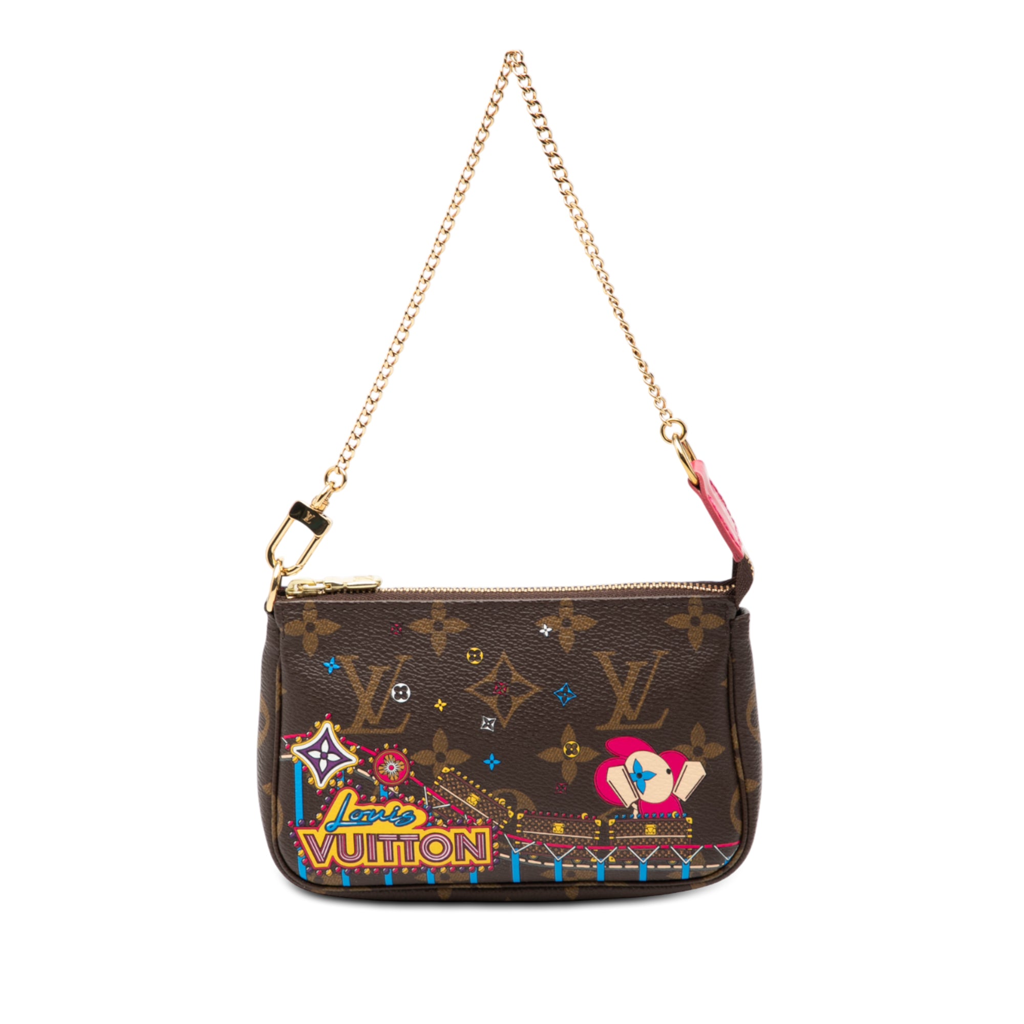 Monogram Vivienne Christmas Roller Coaster Mini Pochette Accessoires - Image 1