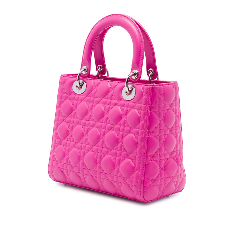 Medium Lambskin Cannage Lady Dior - Image 2