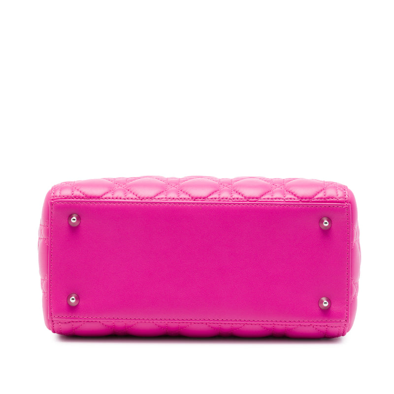 Medium Lambskin Cannage Lady Dior - Image 3