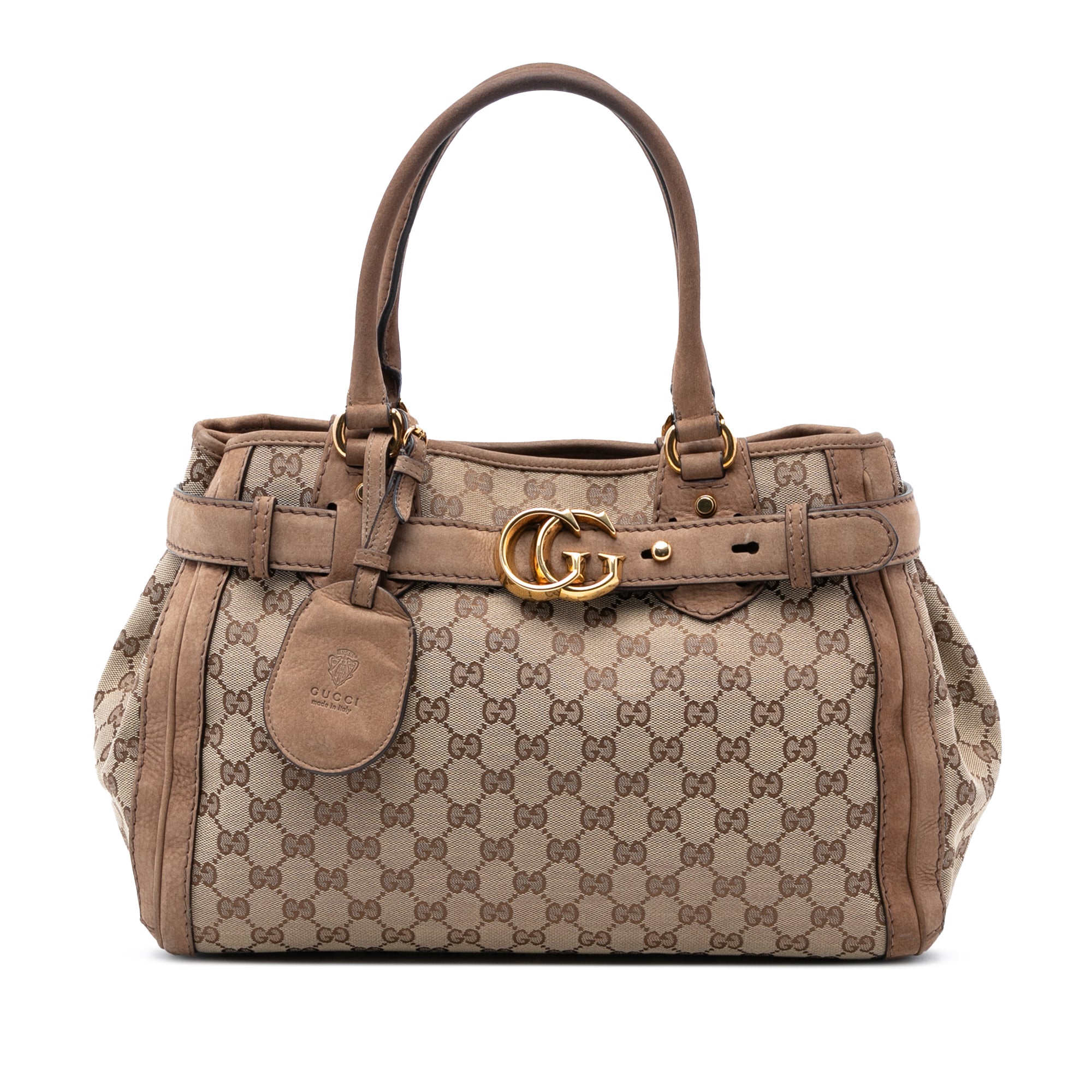 GG Canvas Running Tote - Image 1