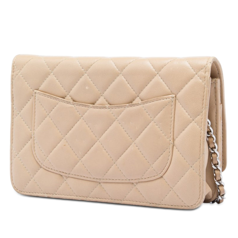 CC Quilted Lambskin Wallet On Chain - Image 2