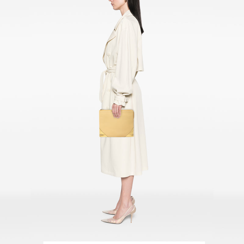 Bicolor Lambskin Coeur Clutch - Image 7