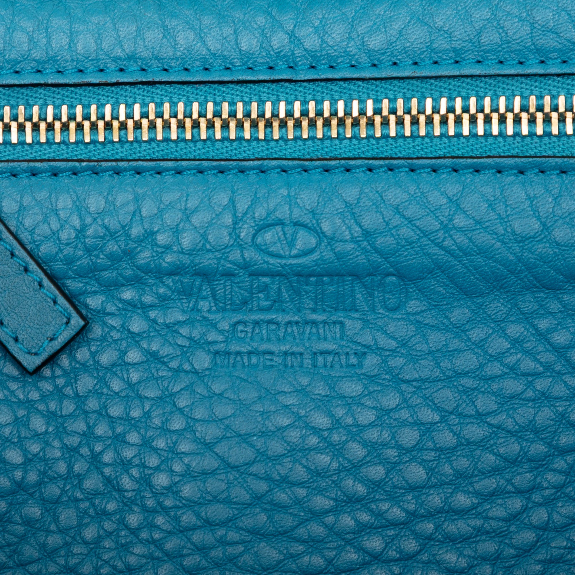 Small Grained Calfskin Rockstud Trapeze Satchel - Image 5