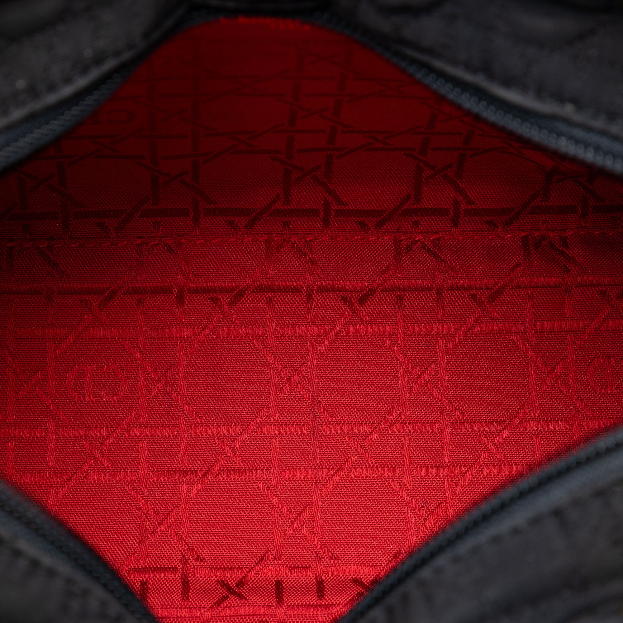 Medium Nylon Microcannage Lady Dior - Image 4