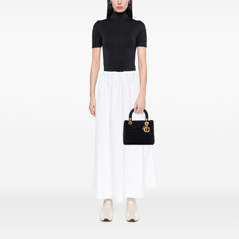Medium Nylon Microcannage Lady Dior - Image 6
