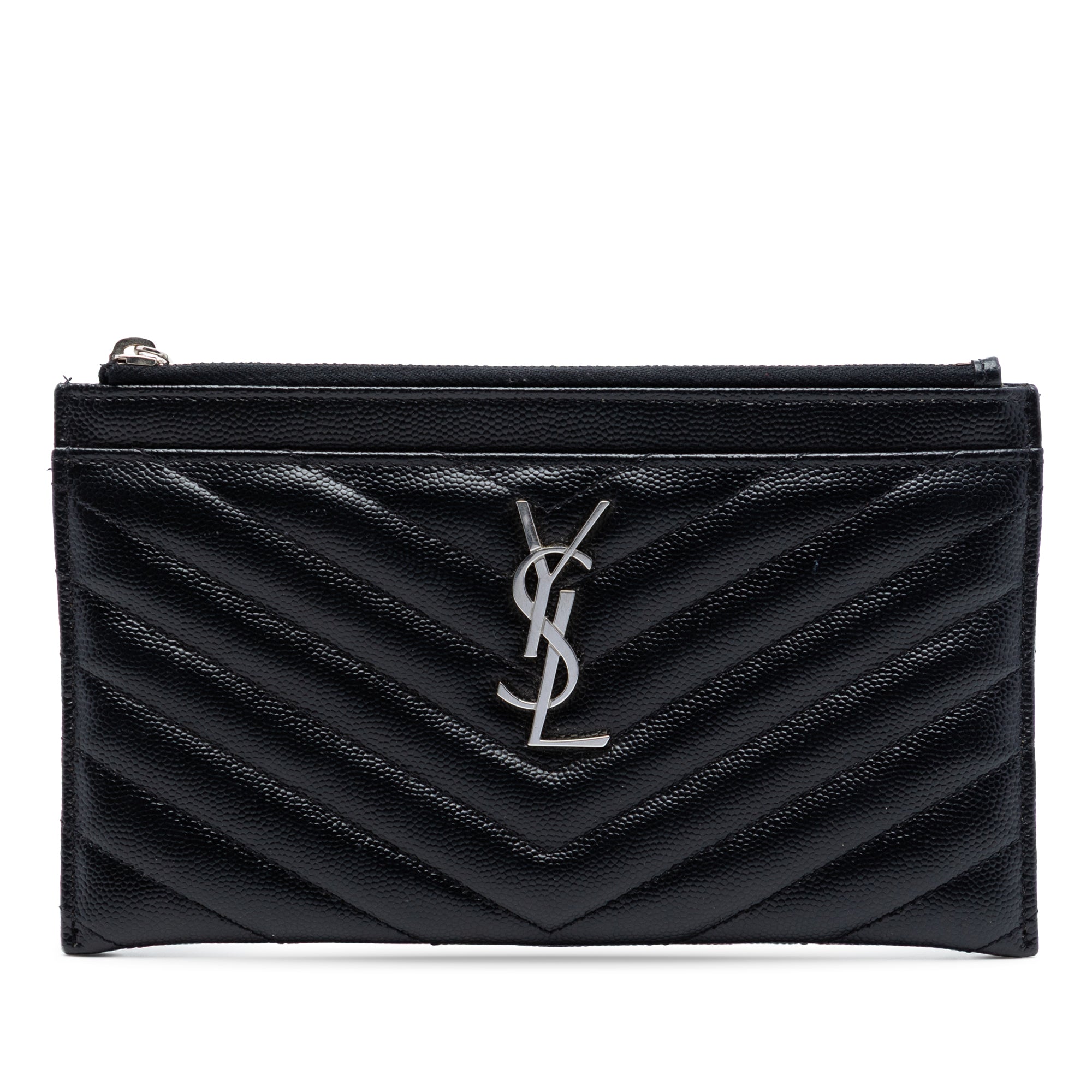 Grain De Poudre Chevron Monogram Bill Pouch - Image 1