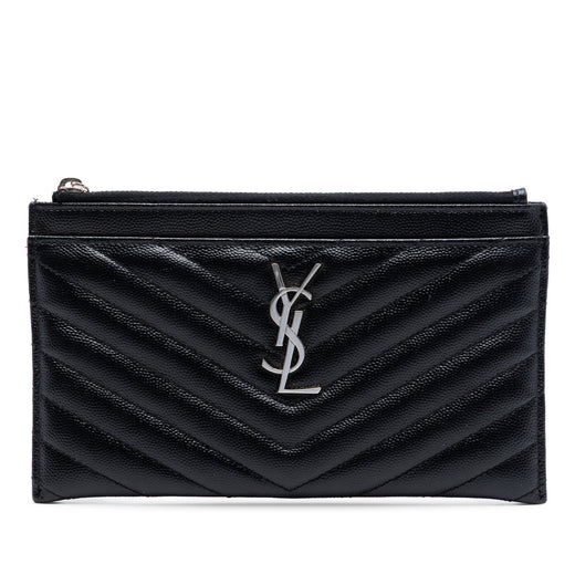 Grain De Poudre Chevron Monogram Bill Pouch - Image 1