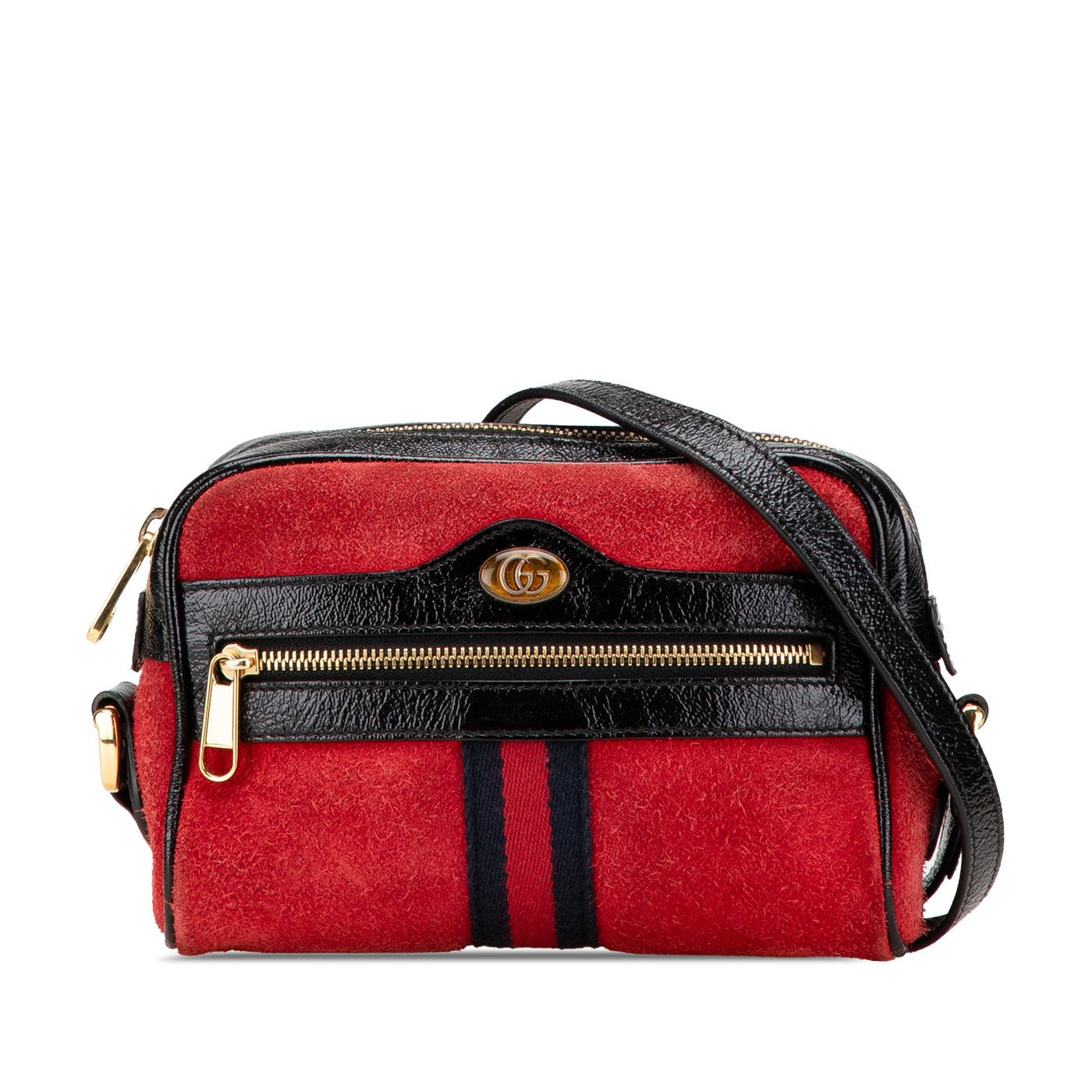 Mini Suede Web Ophidia Crossbody - Image 1