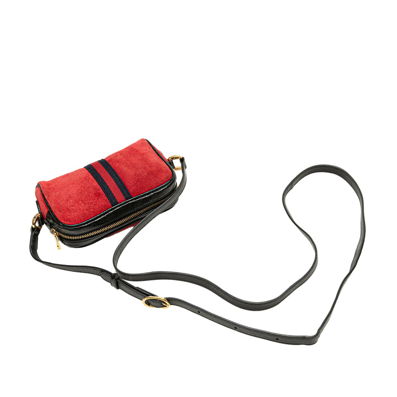 Mini Suede Web Ophidia Crossbody - Image 13