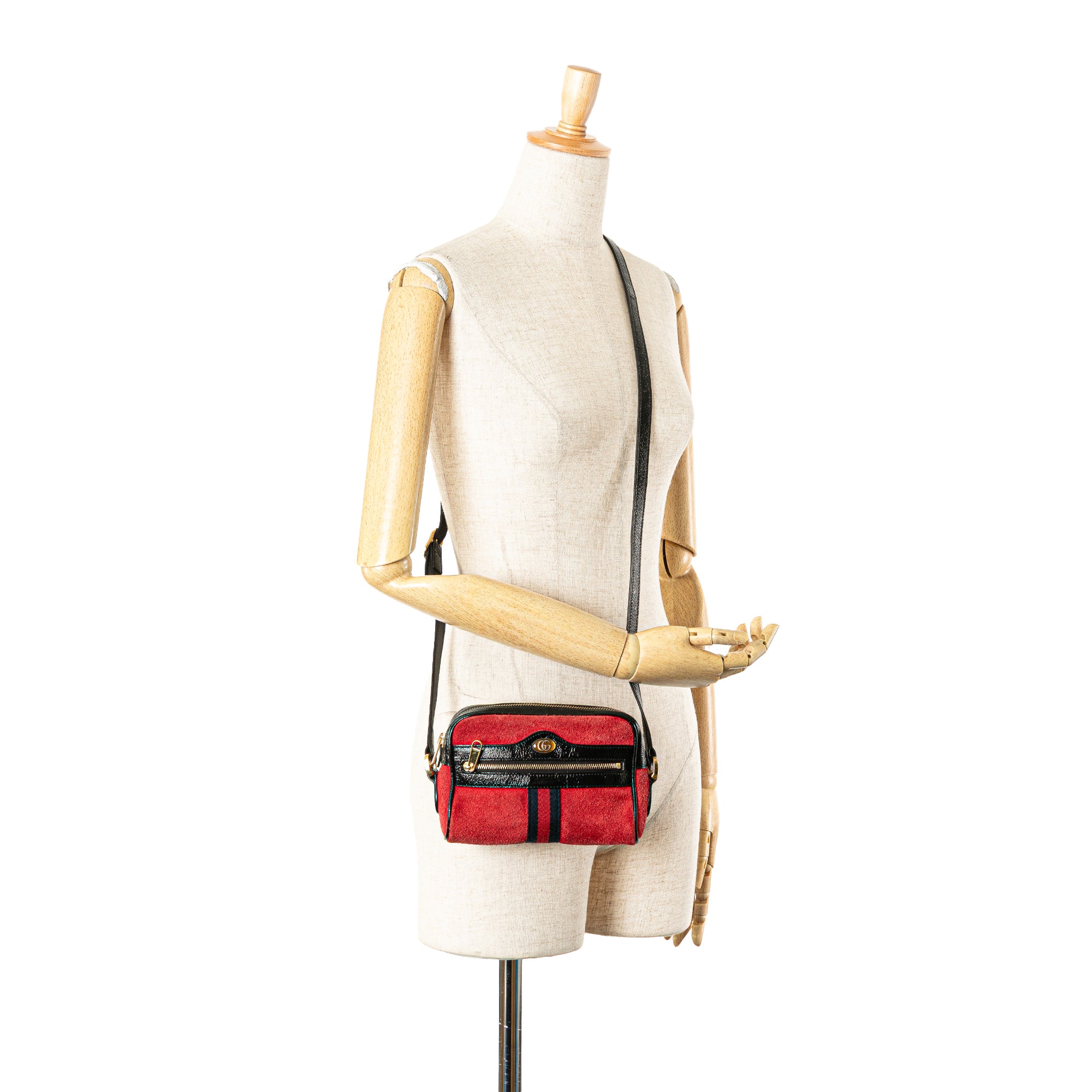 Mini Suede Web Ophidia Crossbody - Image 14