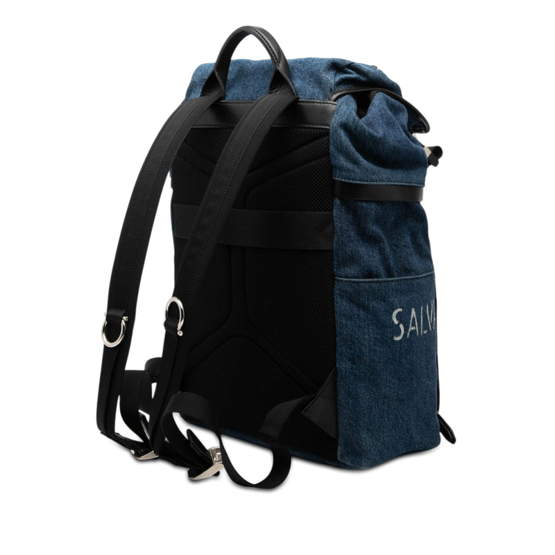 Printed Denim Backpack - Image 2