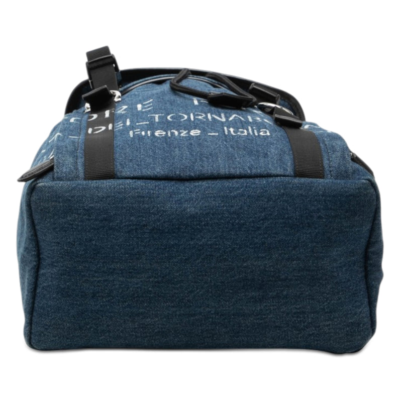 Printed Denim Backpack - Image 3