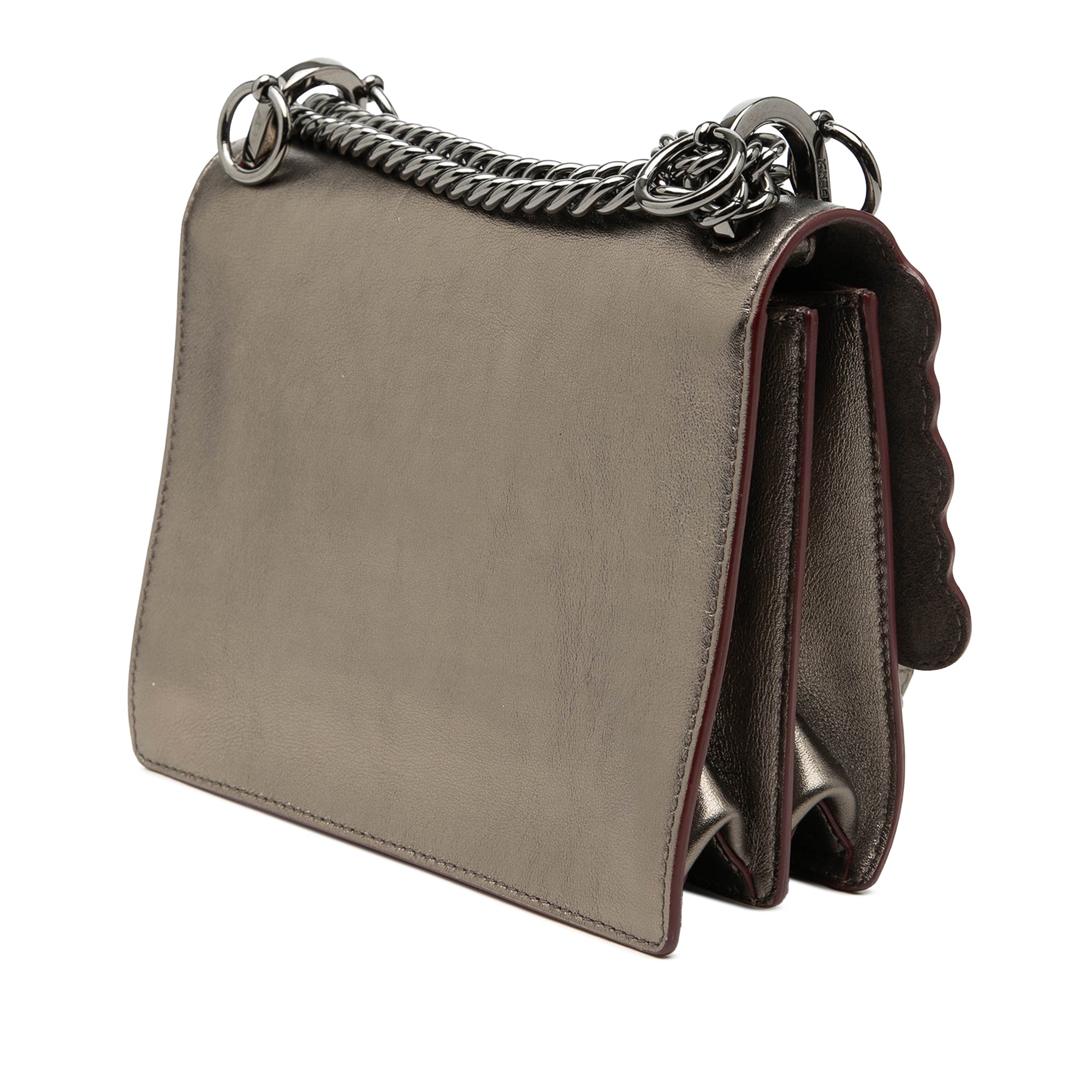 Mini Scalloped Metallic Studded Leather Kan I Crossbody - Image 2