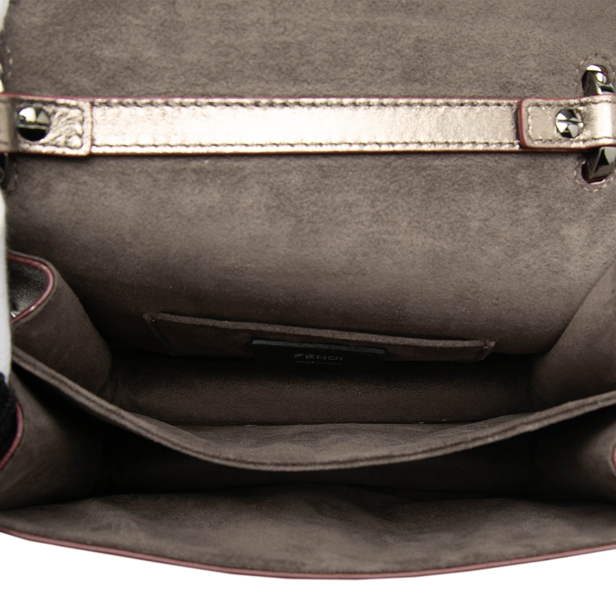 Mini Scalloped Metallic Studded Leather Kan I Crossbody - Image 4
