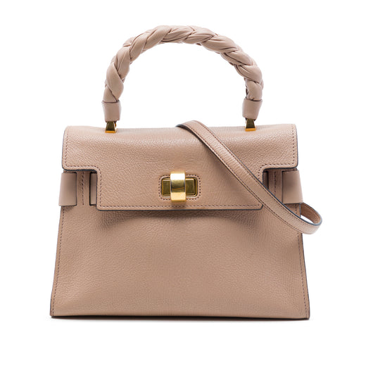 Mini Goatskin Madras Click Top Handle Bag - Image 1