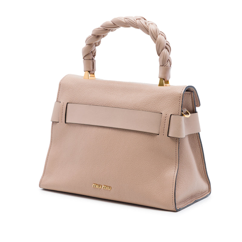 Mini Goatskin Madras Click Top Handle Bag - Image 2