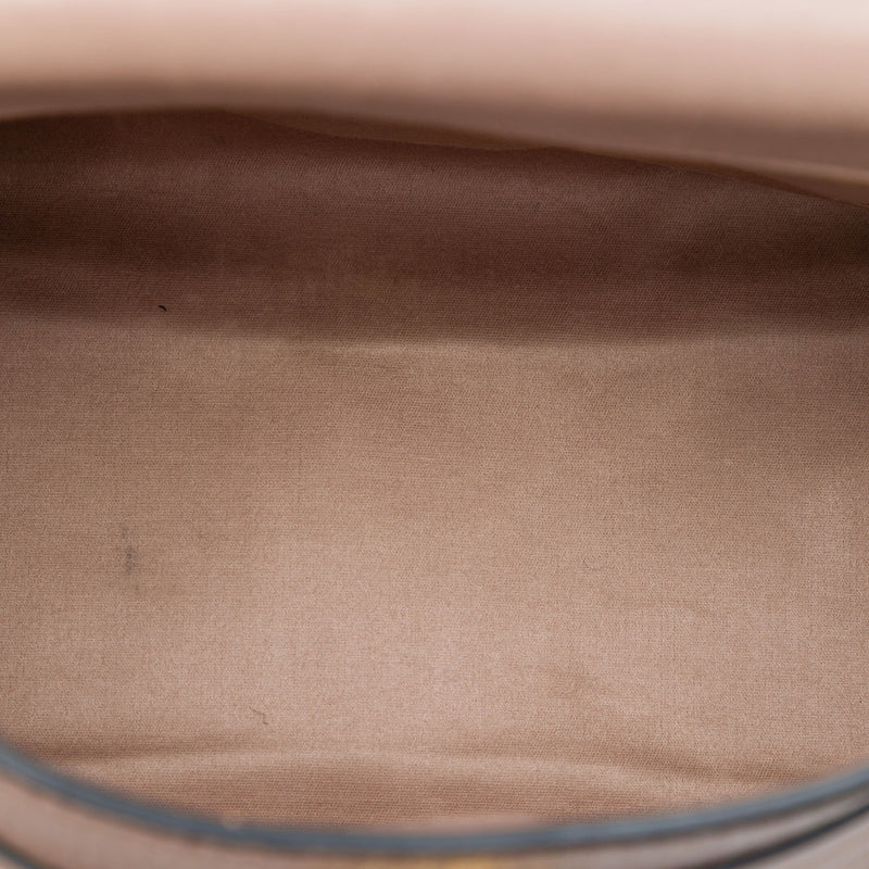 Mini Goatskin Madras Click Top Handle Bag - Image 4