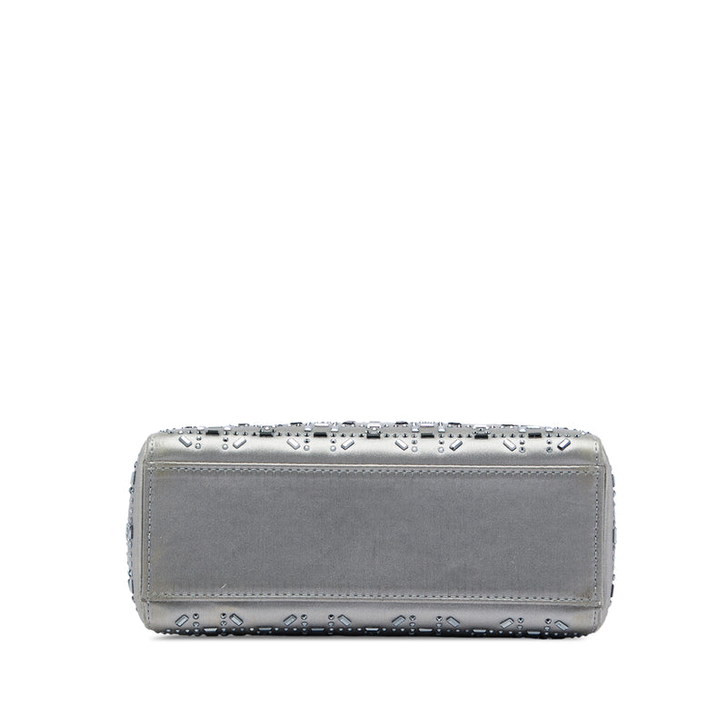 Mini Satin Cannage Crystal Embellished Lady Dior - Image 3