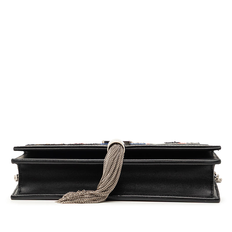 Calfskin Cloud Star Applique Classic Monogram Kate Tassel Wallet on Chain - Image 3