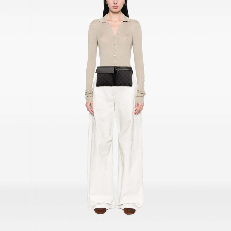 GG Canvas Double Pocket Belt Bag - Image 7
