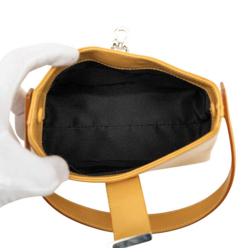 Leather Gancini Handbag - Image 4