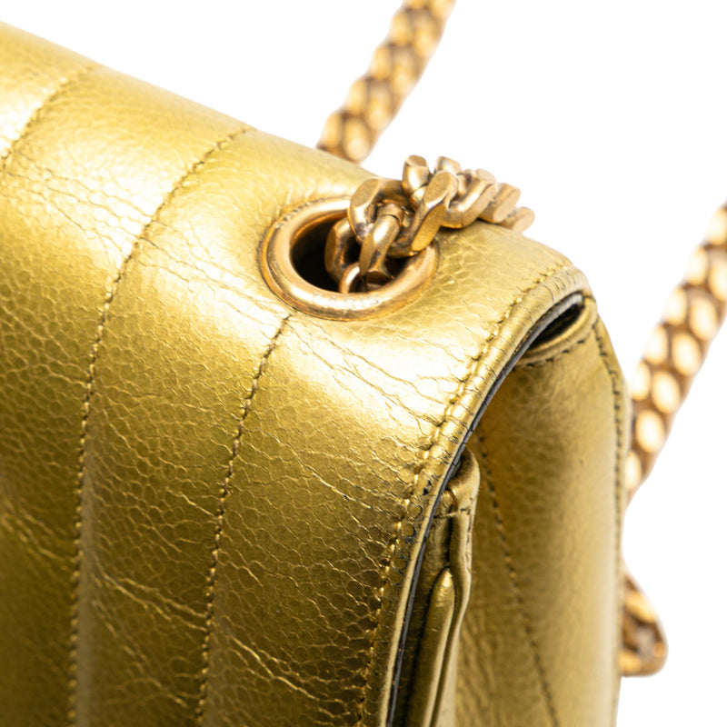 Small Metallic Grain De Poudre Monogram Vicky Chain Bag - Image 10