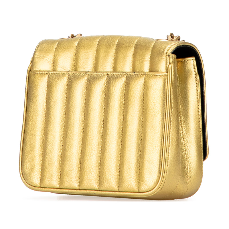 Small Metallic Grain De Poudre Monogram Vicky Chain Bag - Image 2