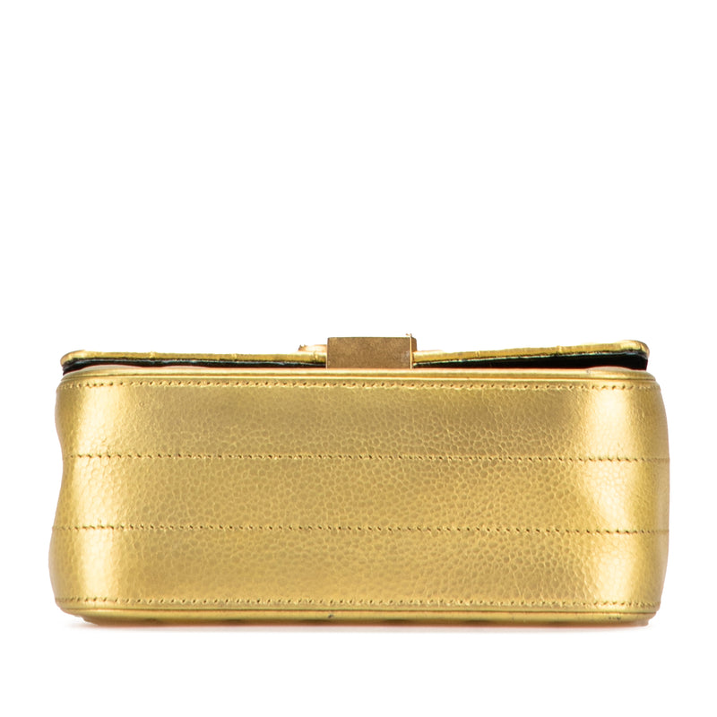 Small Metallic Grain De Poudre Monogram Vicky Chain Bag - Image 3