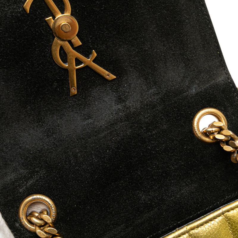 Small Metallic Grain De Poudre Monogram Vicky Chain Bag - Image 9
