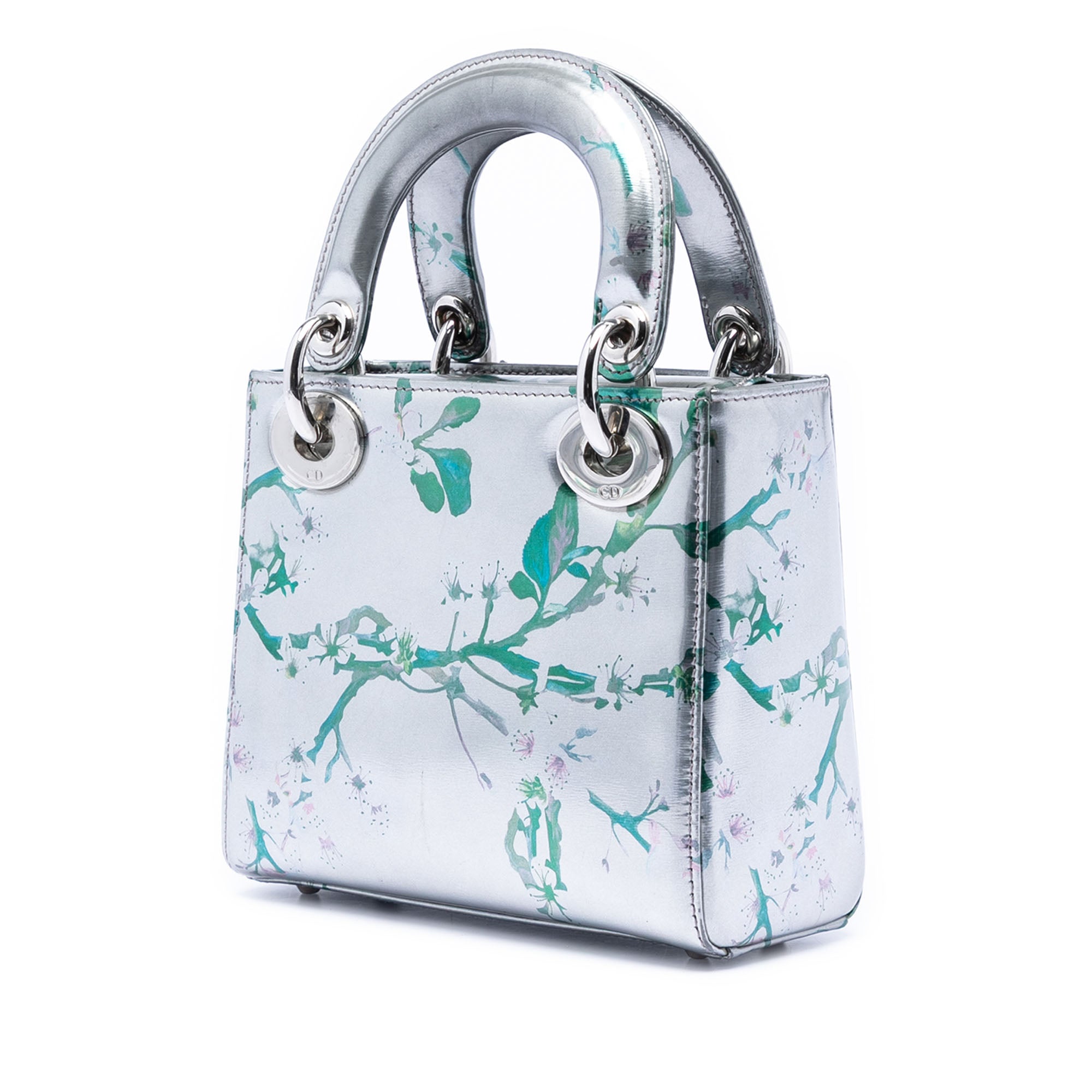 Mini Metallic Lambskin Floral Printed Lady Dior - Image 2